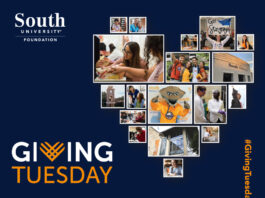 South University’s Day of Giving – Your Generosity Builds Futures. Give to South Today